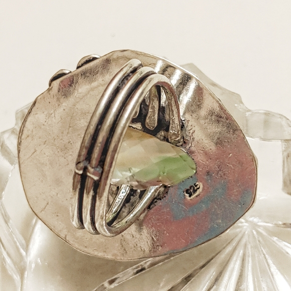 7 carat Pear Cut Faceted Ametrine set in Sterling - Picture 8 of 8